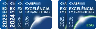Selo ABF Excelência em Franchising 2023 a 2026
